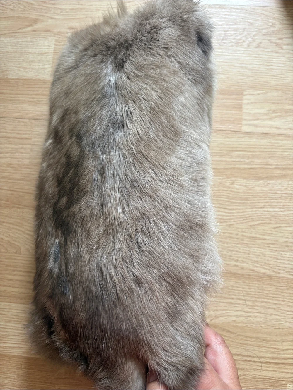 Rabbit fur pillow new